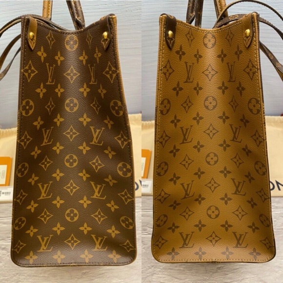 Louis Vuitton OnTheGo GM Giant Monogram Reverse Purse Tote (DU4159) - Picture 5 of 12